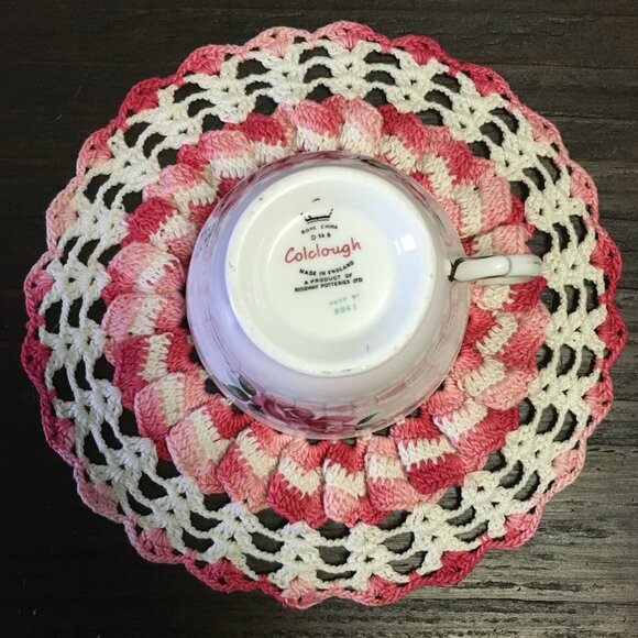 Colclough Pink Rose English Bone China Teacup & Saucer Set - Picture 10 of 11